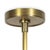 Regina Andrew Hattie Pendant, White and Natural Brass For Sale - Image 4 of 7