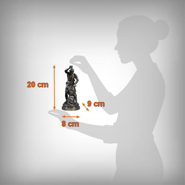 Gaudez, The Blacksmith, Late 19th Century, Bronze For Sale - Image 12 of 13