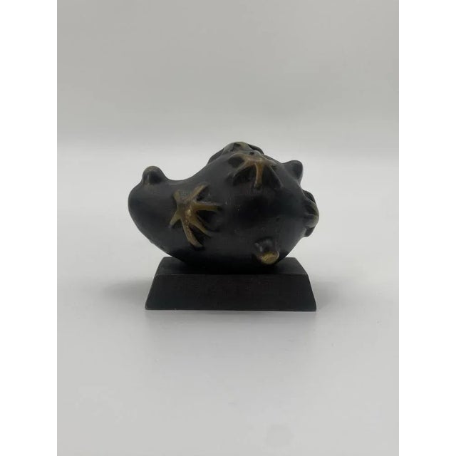 Brown Art Object Table Sculpture in Bronze by Elizabeth Garouste and Mattia Bonetti for the Blome Collection in Ovp, 1996 For Sale - Image 8 of 11