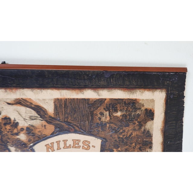 Burnt Umber 1906 Knight on Horse Niles Bement Pond Co Advertising Calendar Lithograph For Sale - Image 8 of 12