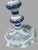 Traditional Vintage Pair of Delft Royal Goedewoagen Blue & White Candlesticks Holland For Sale - Image 3 of 9
