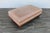 Oversized Vintage Ralph Lauren Tan Leather & Wood Ottoman With Bun Feet For Sale - Image 11 of 18