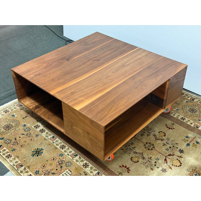 Wood Wes Kryznowski for Wendy Kohn Design Readytoroll Coffee Table For Sale - Image 7 of 12