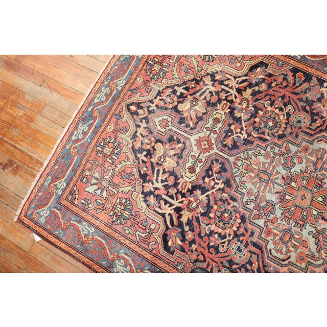 Textile Antique Persian Sarouk Fereghan Rug - 4'4" x 6'10" For Sale - Image 7 of 9