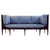 1990s Lacquered Wood and Fabric Three-Seater Sofa by Bruno De Caumont, 1990s For Sale - Image 5 of 5