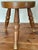 Vintage Mid 20th Century Wood Tri-Leg Milking Stool For Sale - Image 4 of 10