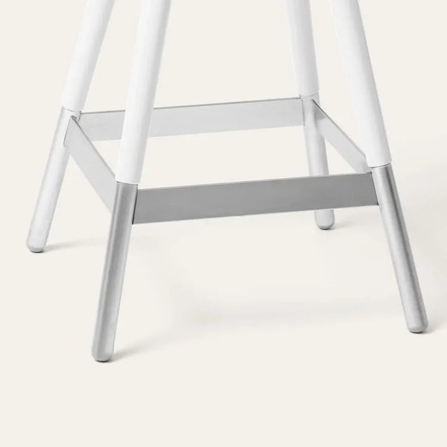 White Tupp Barstool by Storängen Design For Sale - Image 4 of 5