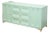 Chocolate Mint Hollywood Regency Dresser For Sale