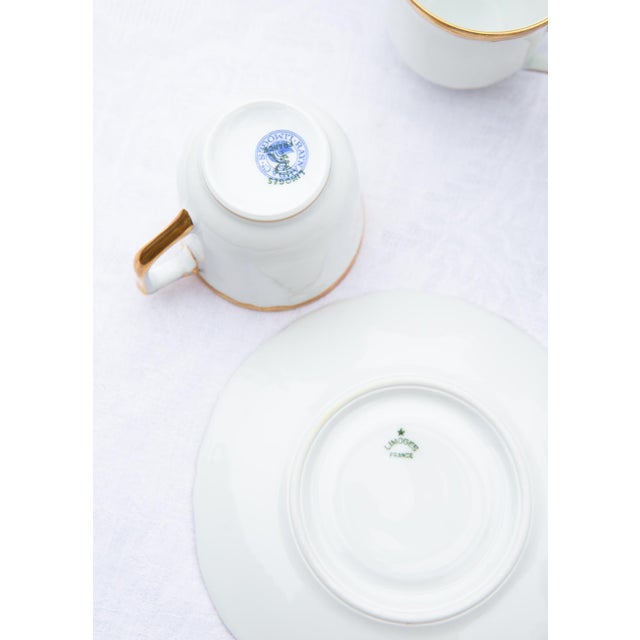 Porcelain Coffee Service for 9 from Rayaud Limoges, 1950s, Set of 23 For Sale - Image 9 of 10