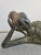 Gray Large Antique Sculpture of Resting Buddah Done in Bronze For Sale - Image 8 of 18