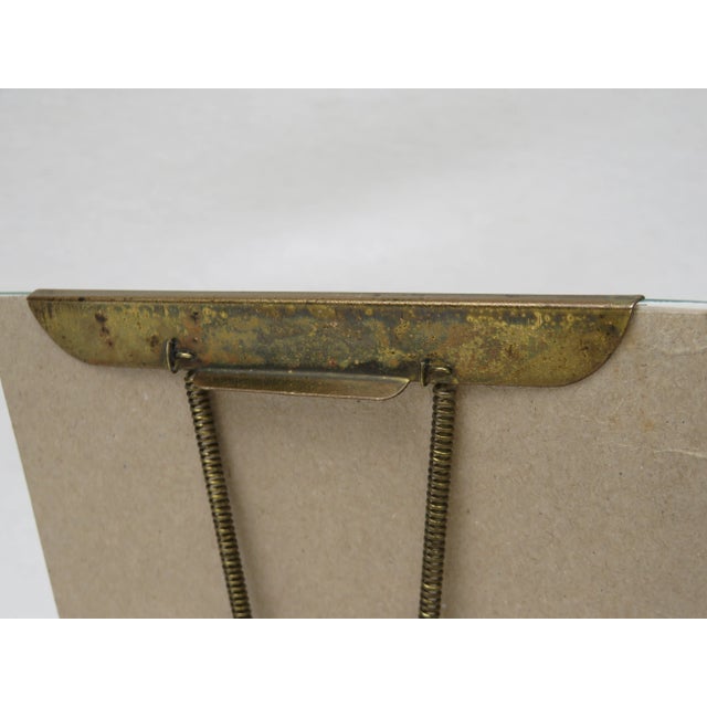 Antique Art Nouveau Brass Picture Frame For Sale - Image 11 of 13