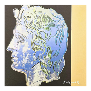 1986 Carnegie Museum of Art After Andy Warhol "Alexander the Great Blue With Beige" Lithograph