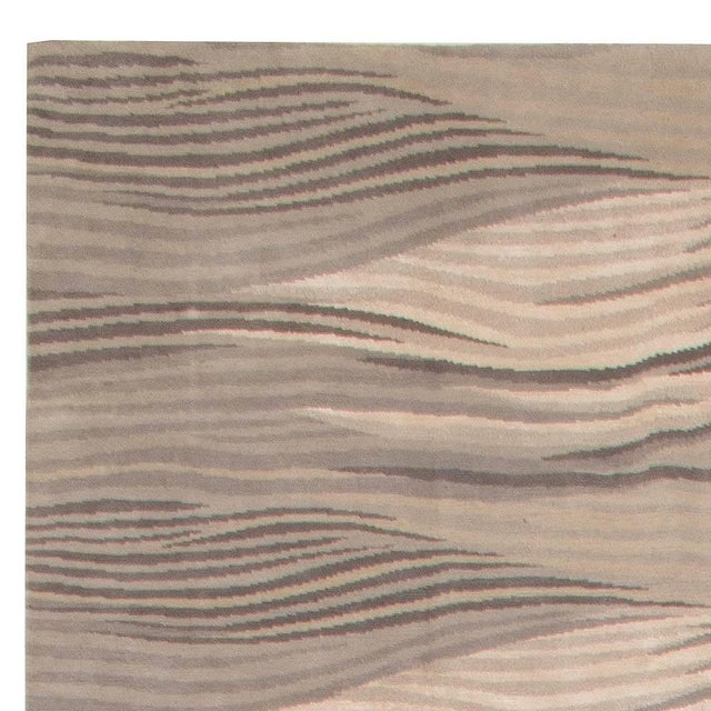 Modern Oversized Abstract "River" Wool Rug by Doris Leslie Blau For Sale In New York - Image 6 of 7