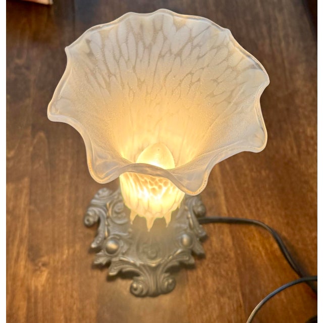 Meyda Tiffany Pond Lily Accent Lamp recreates the iconic Art Nouveau designs of Louis Comfort Tiffany from the early...