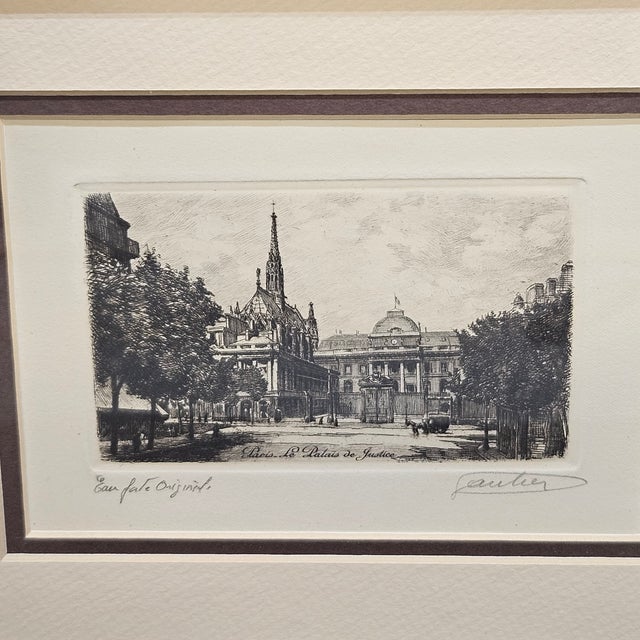 Artist: Lucien Gautier (French, 1850-1925) Titles: Paris, Le Palais de Justice and La Ste Chapelle, La Chapelle Basse...