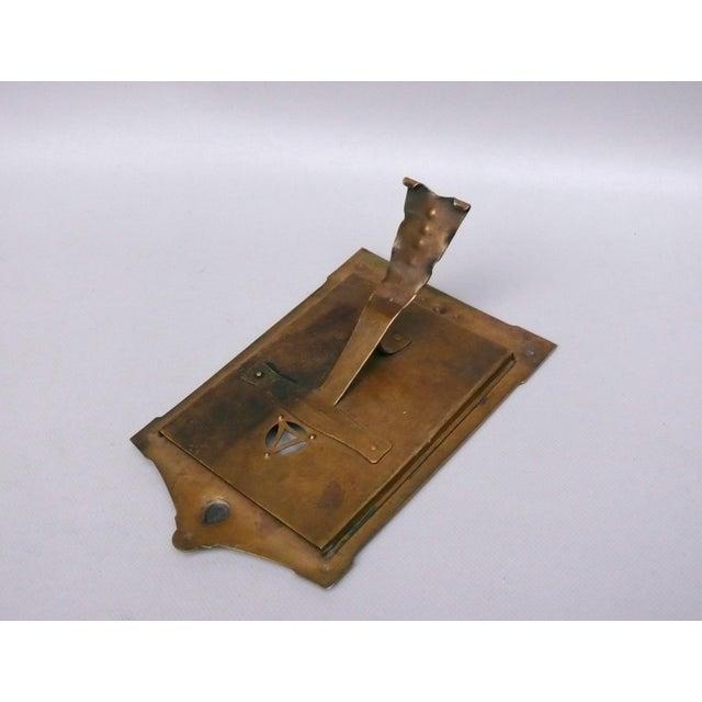 Art Nouveau Brass Picture Frame in the style of Mathildenhöhe Darmstadt, 1890s For Sale - Image 11 of 14