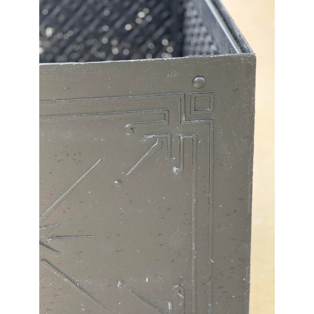 Black Antique Glasgow Scotland Cast Iron Foundry Planter Circa 1860 For Sale - Image 8 of 12