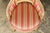 Early 20th Century Set of 6 Early 20th Century French Louis XVI Cane Dining Armchairs in Pink Stripe For Sale - Image 5 of 18