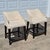 Pair of Lee Industries Linen Slipcovered Upholstered Counter Height Stools For Sale - Image 13 of 13