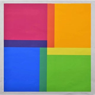 Richard Lohse, Geometric Composition, 1970s, Lithograph For Sale