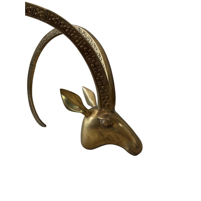 Vintage Brass Ibex or Rams Head Coffee Table Bases, C. 1960s For Sale - Image 13 of 14