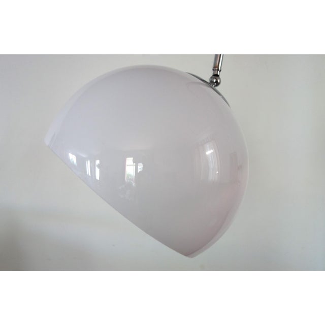 Silver Italian Arc Floor Lamp in the style of Guzzini, 1970s For Sale - Image 8 of 17