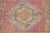 Textile 1970s Turkish Vintage Geometric Desing Red Oushak Rug For Sale - Image 7 of 9
