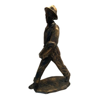 Antique Bronze Sculpture Seed Sower Otto Poertzel Signed Prof. Poertzel 15” For Sale