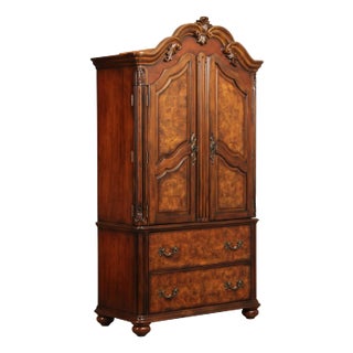 Pulaski Furniture 'Ashton Park' Burlwood Armoire For Sale