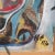 1970 Large Mid-Century Swedish Cosmic Esoteric Double-Sided Oil Painting "Nya Jorden" by Hildegard Persson For Sale - Image 17 of 18