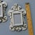 White Miniature Carved Rococo Wall Mirrors - a Pair For Sale - Image 8 of 17