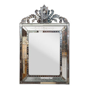 Vintage Venetian Etched Mirror