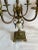 Mid 20th Century Pair of Mid 20th Century Brass, Copper & Onyx Candelabras For Sale - Image 5 of 10