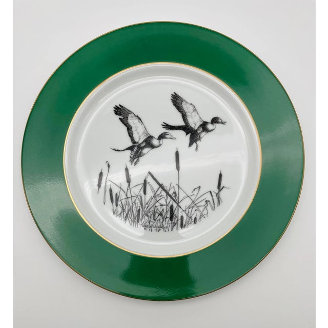 Ceramic Black Ducks by Richard E. Bishop 1982 Special Ed. Collectible Plate For Sale - Image 7 of 12