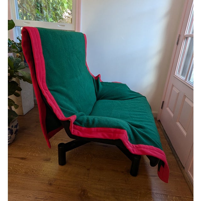 Cassina Vintage Lounge Chair & Ottoman Attributed to Vico Magistretti “Sinbad”, C. 1980 For Sale - Image 4 of 8