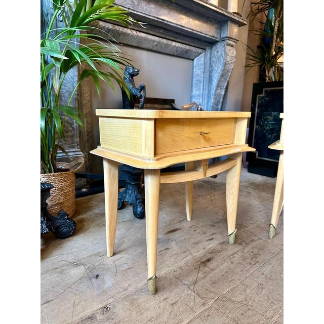 Mid-Century Bedside Tables, 1950, Set of 2 For Sale - Image 6 of 8