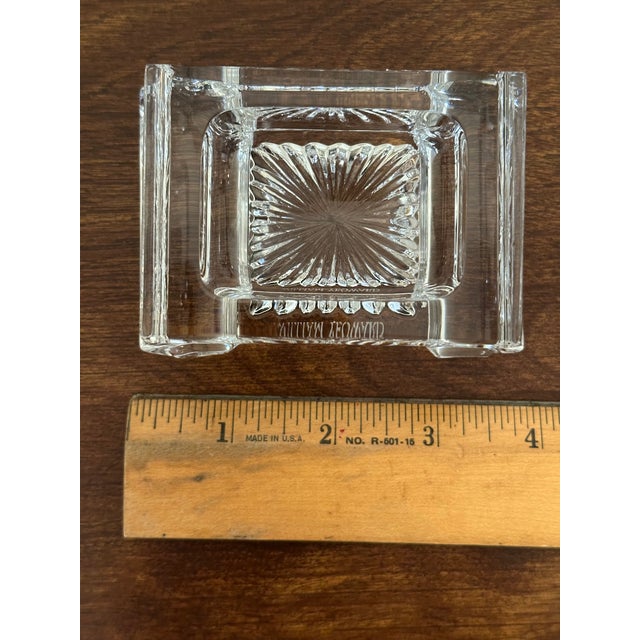 1990s William Yeoward June Crystal Salt Cellar With Wooden Spoon For Sale - Image 10 of 15