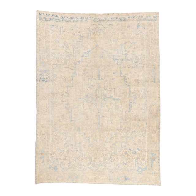Vintage Persian Heriz Rug, 08'00 X 10'11 For Sale