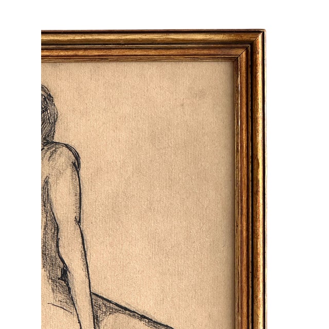 An original charcoal pencil work by our senior artist, this piece explores the human form in an abstract, expressive...