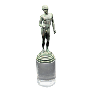 Grand Tour Bronze Statuette: Pompeian Ephebe (C. 1880-1910)