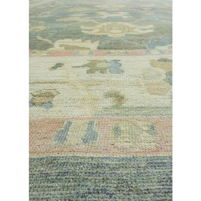 Early 21st Century Turkish Oushak Rug 13'1" x 15'1" #18071 For Sale - Image 5 of 8