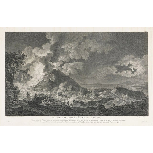 Eruption du Mont Vésuve, du 14 Mai, 1771 (Eruption of Mt. Vesuvius, May 14, 1771) is an engraving by Heinrich Guttenberg...