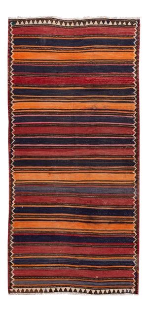 Mid-20th Century Vintage Kilim Runner Rug 5' 2" X 10' 10''.