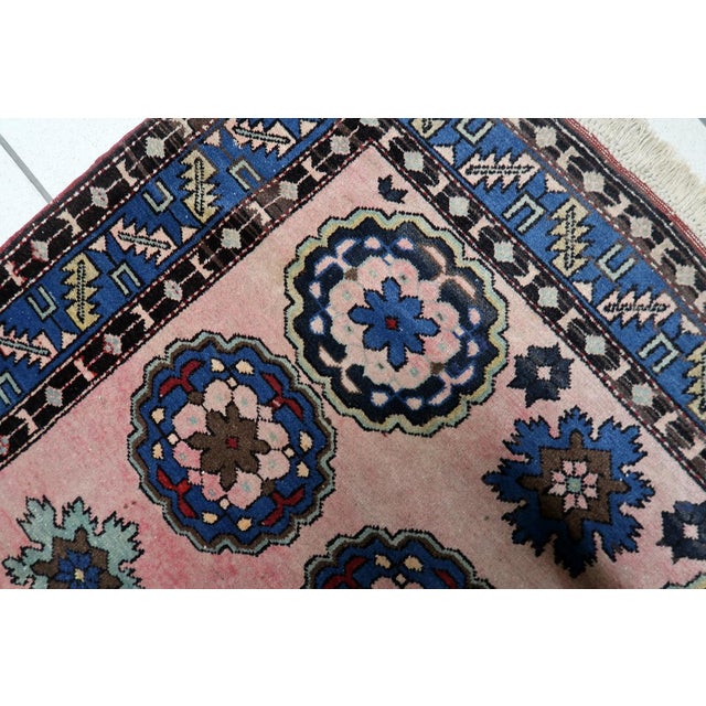 1950s 1950s, Handmade Vintage Persian Malayer Rug 3.8' X 6.2' For Sale - Image 5 of 11