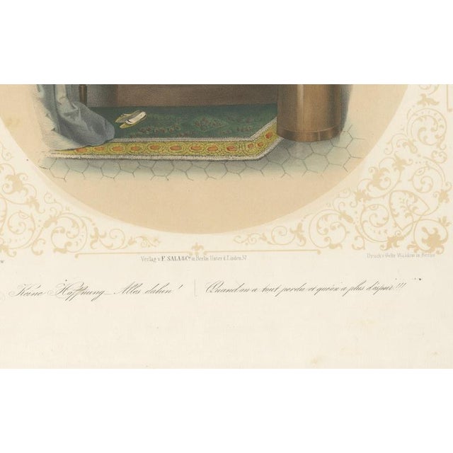 Paper Bülow, Set of Three Erotic Boudoir Lithographs, 1850, Lithograph For Sale - Image 7 of 13