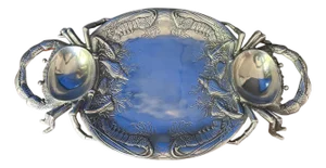 Arthur Court Aluminum Crab Seafood Serving Platter