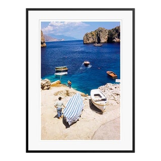 Toni Frissell 'Capri Boats' Archival Pigment Print Framed in Black For Sale