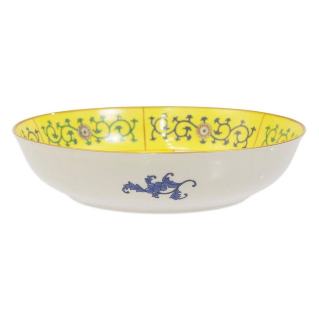 Herend Yellow Dynasty 10' Round Vegetable Bowl by Herand For Sale - Image 4 of 6