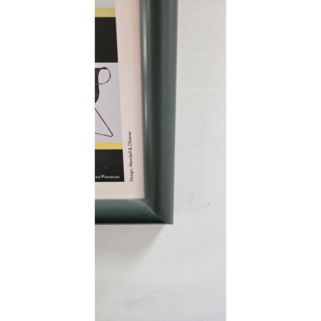 Framed Vitra Poster DESIGN MUSEUM COLLECTION Chair Vintage, Rare, Hard to find. Condition is Excellent. W 34" H 48" D 1"...