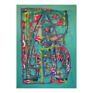 "B R E A K F A S T / (Eating) the Same Thing Every Day" Large Acrylic Painting by Simon Findlay For Sale